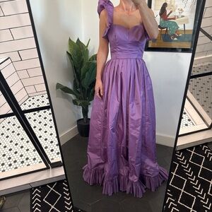 Lavender Ruffled Maxi Dress